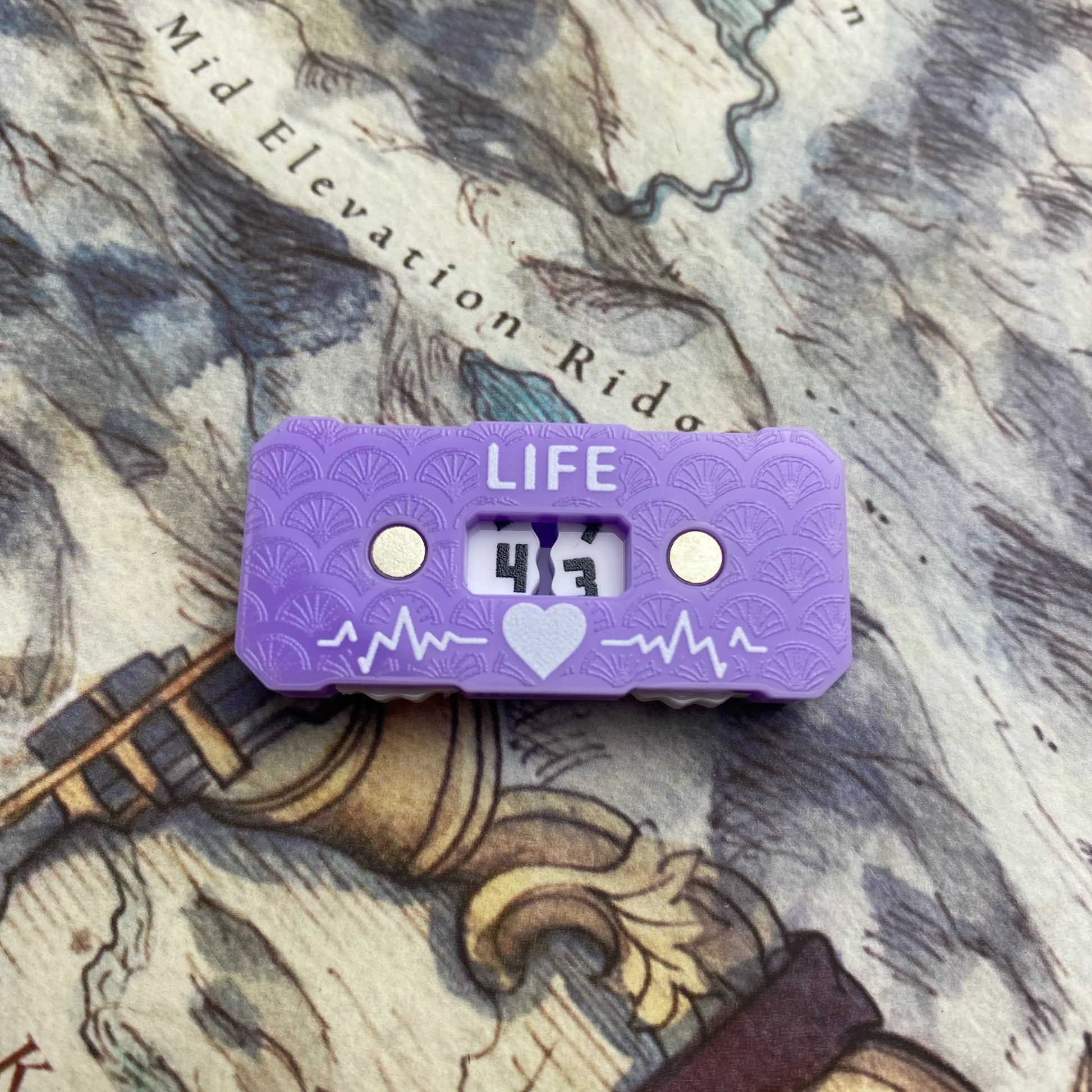 Opaque light purple RPG health tracker